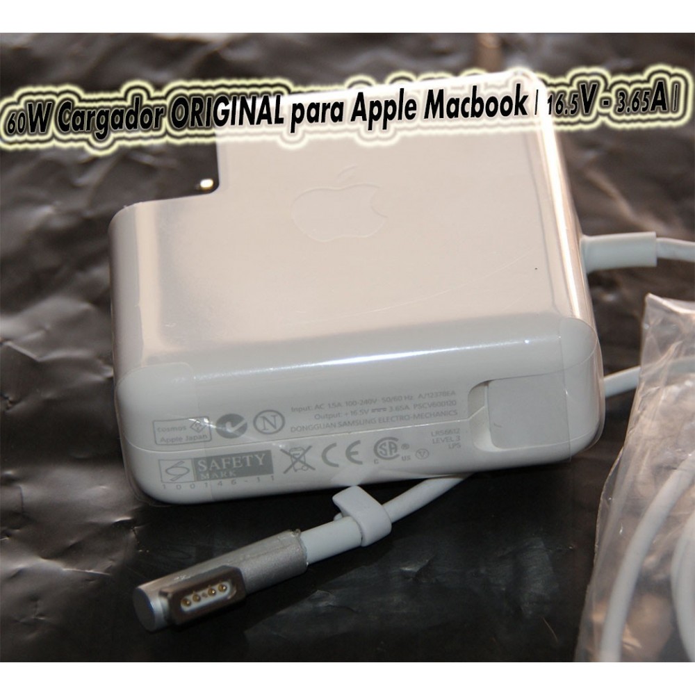 Apple ORIGINAL MC461Z/A - Adaptador de corriente para MacBook (60W