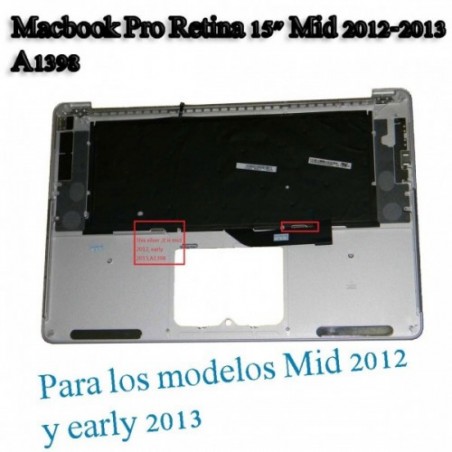 TOPCASE A1398 ESPAÑOL Macbook Pro Retina 15" Mid 2012