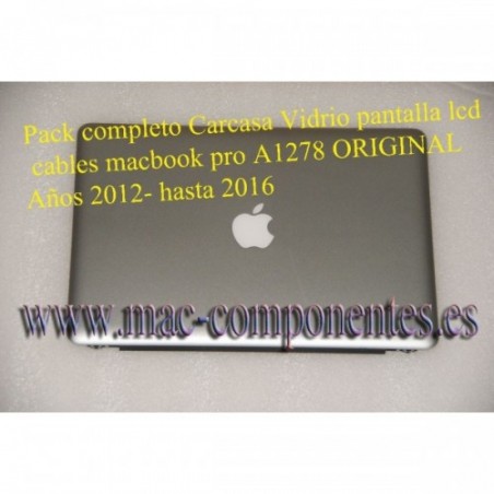 Pack completo Carcasa vidrio pantalla LCD SCREEN cables macbook pro a1278 año 2011