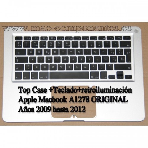 TopCase retroiluminación Teclado Completo Apple MacBook Pro A1278 13.3'' Mid 2012 661-6595 Español